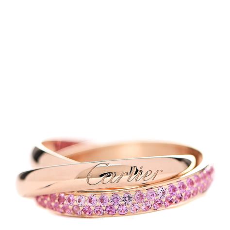 cartier trinity anillo|cartier pink gold rings.